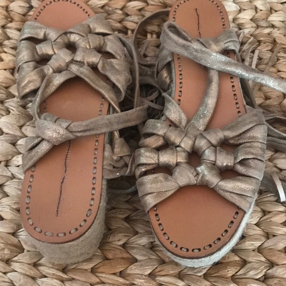 Anthropologie Sigerson Morrison Codie Metallic 9.5 - Picture 4 of 5